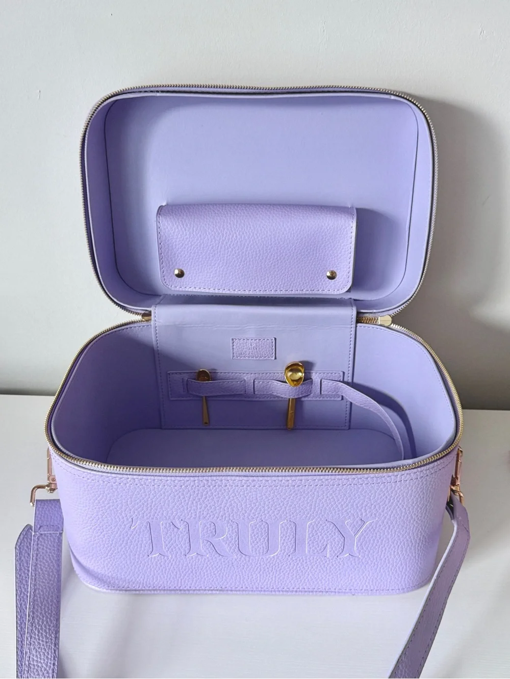 TRULY Beauty Limited Edition Lavender Vanity Case Travel Makeup Bag